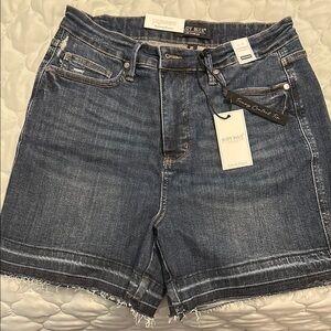 Judy Blue Blue Jean Shorts High-Waisted Modern